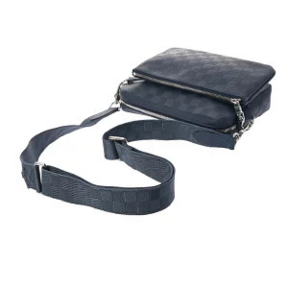 Louis Vuitton Damier Graphite Black Infini Black Trio Messenger Bag Blue - Picture 3 of 7